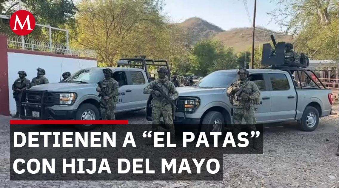 Arrestan a “El Patas” con hija del Mayo; ella queda libre