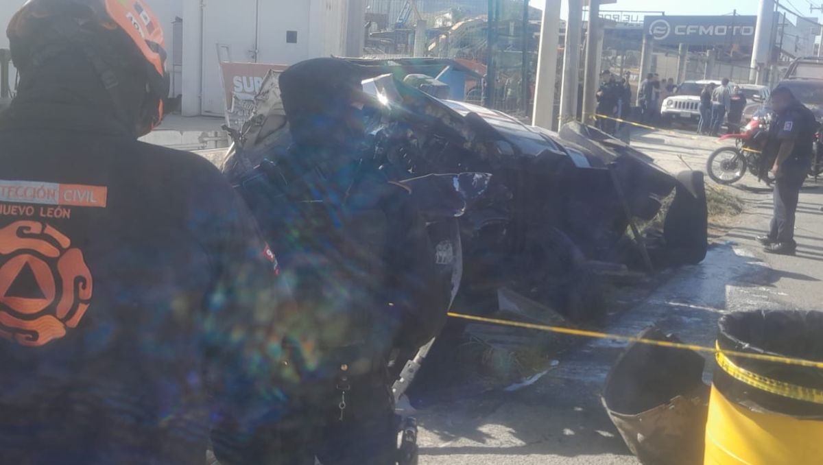 Una cámara de seguridad captó el momento del aparatoso choque. | Especial