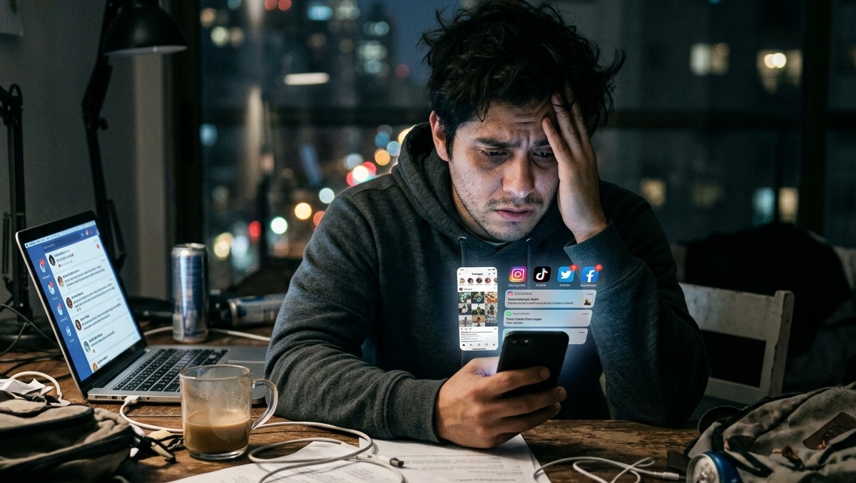 El estrés por los resultados en tus redes sociales puede ser un obstáculo. | Gemini