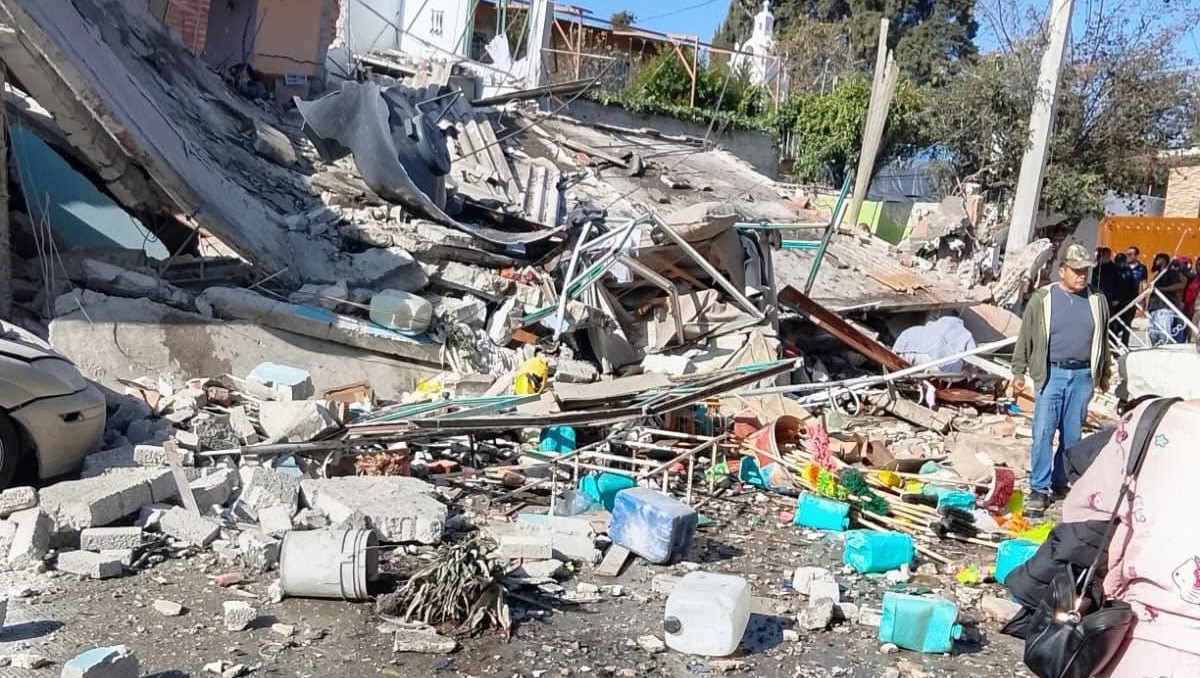 Explota tanque de gas en Coacalco. | Foto: Especial