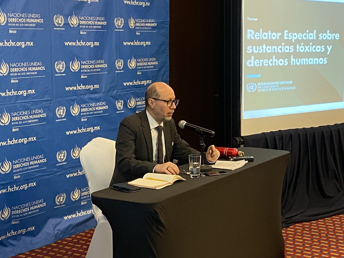 Marcos Orellana, Relator Especial de la ONU sobre sustancias tóxicas y derechos humanos. (Especial)