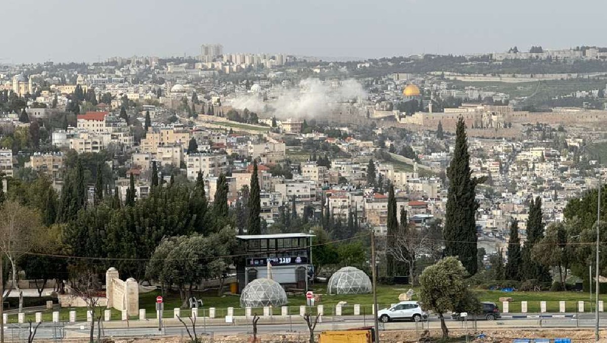 El misil impactó en Ciudad Vieja de Jerusalén, muy cerca del Monte del Templo. | Especial
