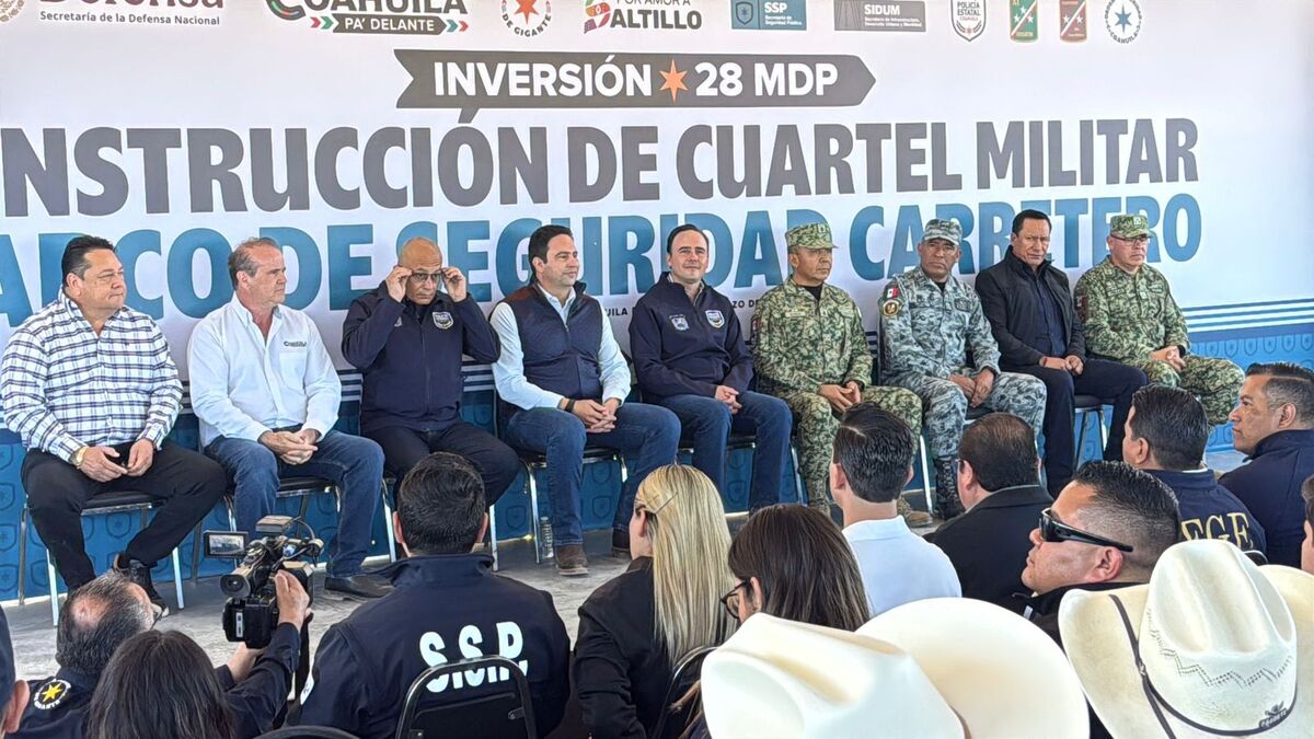 Ponen en marcha la construcción de un cuartel más para el Ejército Mexicano y además un arco de seguridad. | Especial