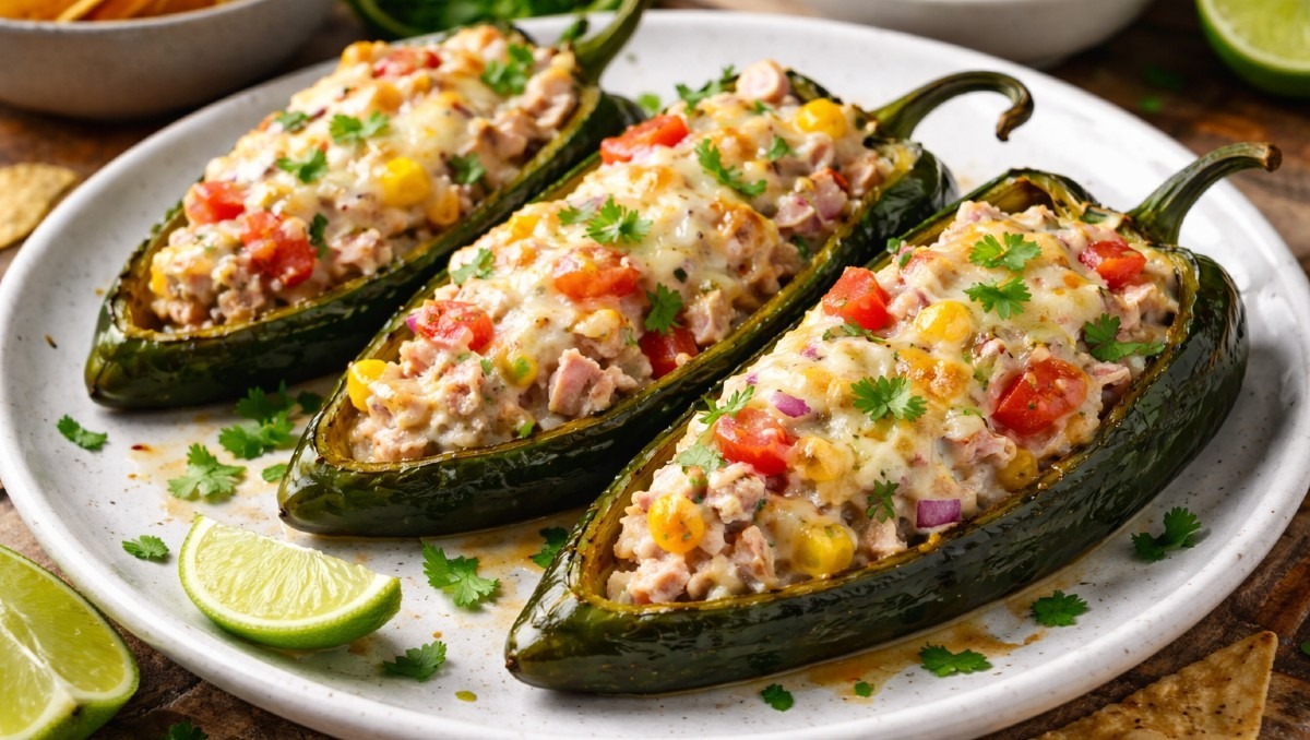 Receta  de chiles rellenos con atún | IA Discover Milenio