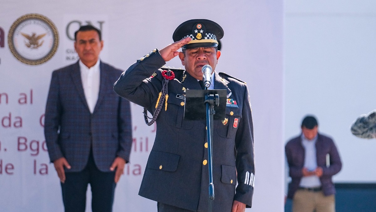 Rinde protesta del General de Brigada José Luis Martínez Rojas como coordinador estatal (Cortesía)