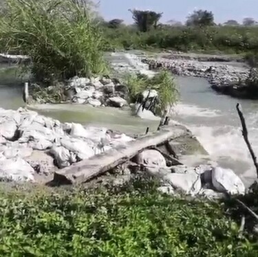 Vandalizan dique El Camalote, provoca fuga de agua