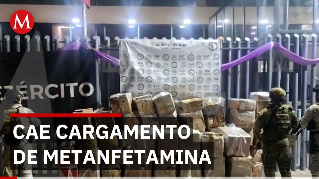 Aseguran 1.5 toneladas de metanfetamina en Tijuana, Baja California