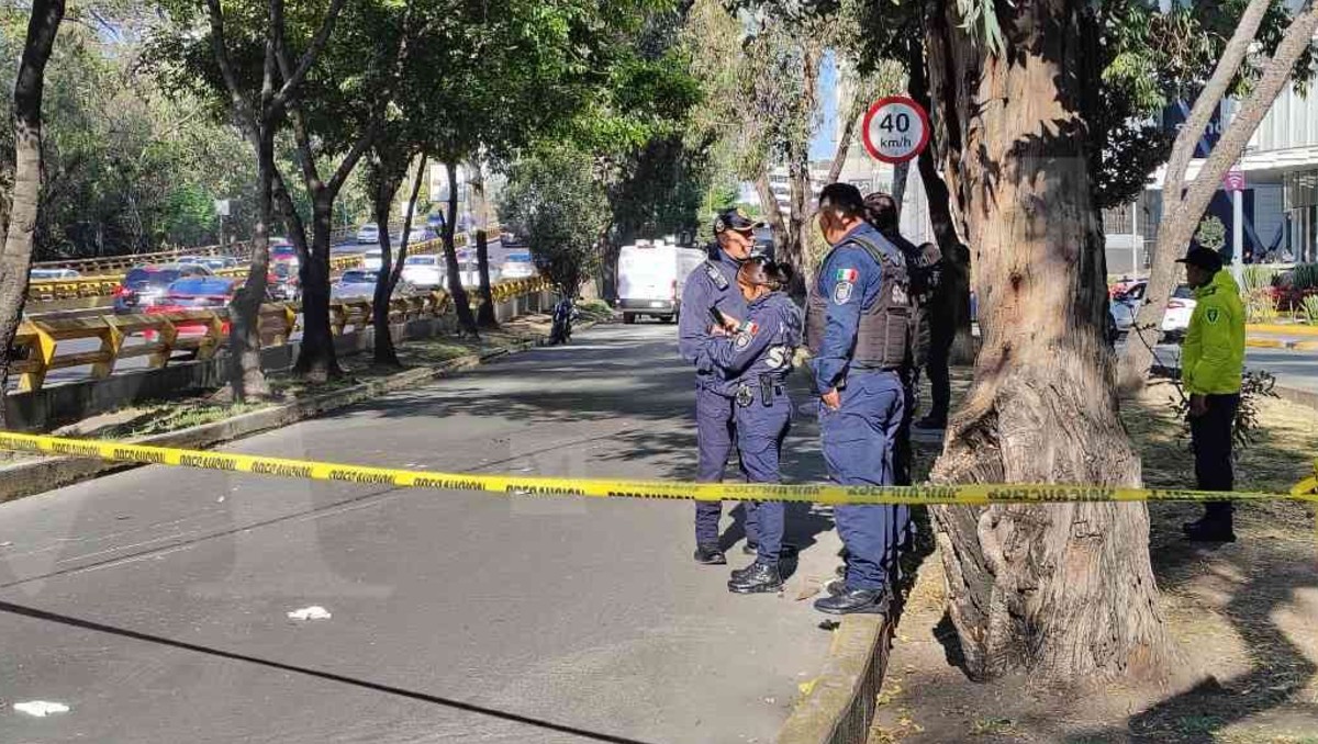 Elementos de la SSC acordonaron el área del incidente. | Foto: Especial