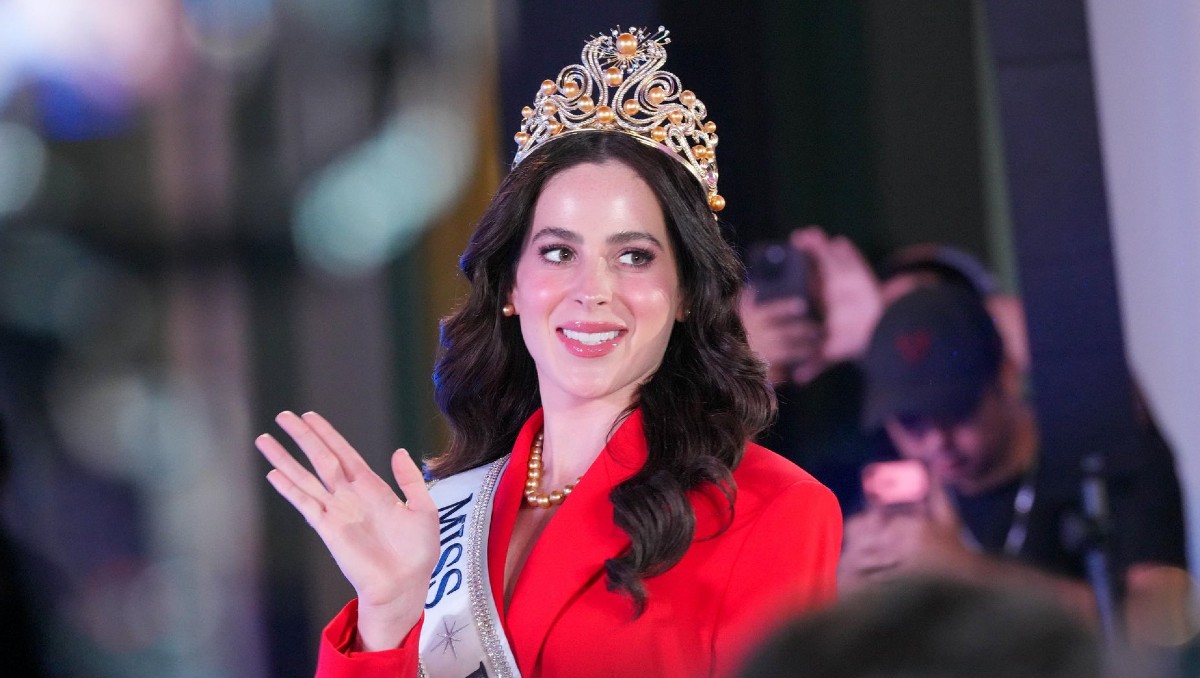 Fátima Bosch, Miss Universo, durante una conferencia en El Salvador. | FOTO: Alcaldía Municipal de Santa Tecla
