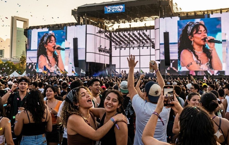 El festival Pa'l Norte recibe aproximadamente a 180 mil personas por día. | Imagen generada por Gemini