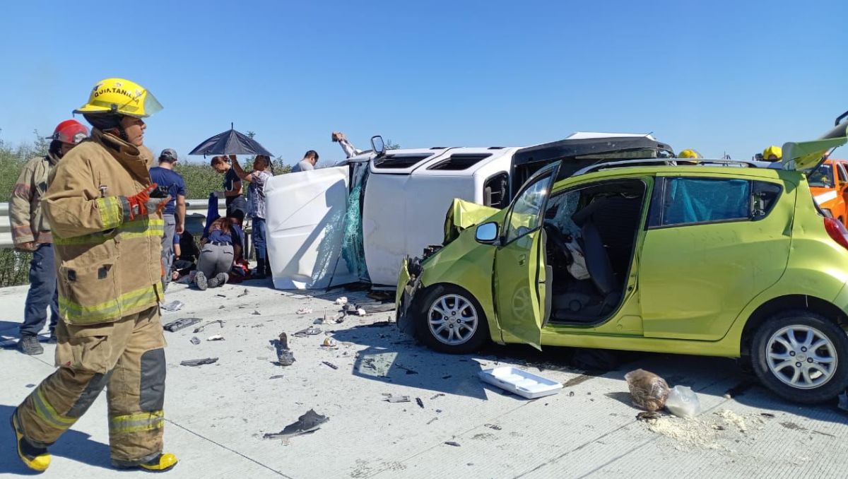 Al sitio acudieron elementos de Protección Civil de Nuevo León y del municipio de Cadereyta | Especial