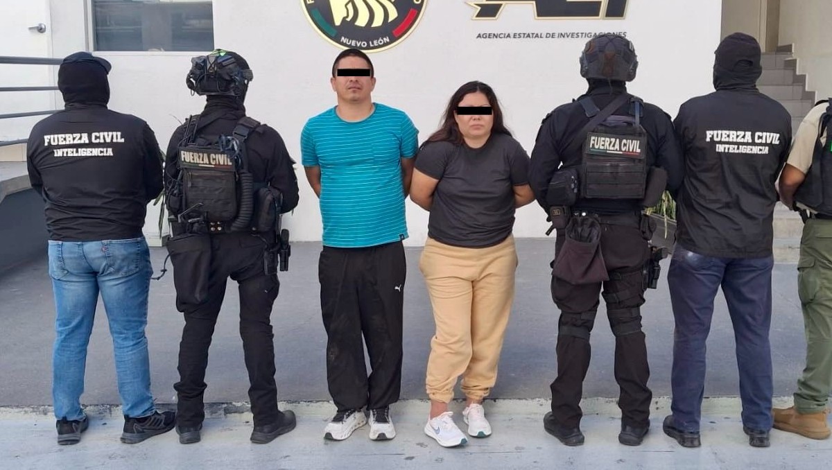 Los detenidos fueron identificados como Jesús “N”, de 44 años, y Adriana “N”. Foto: Especial