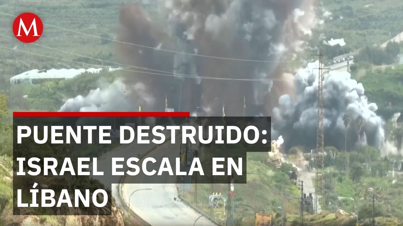 Israel ordena destruir puentes y viviendas en el sur del Líbano