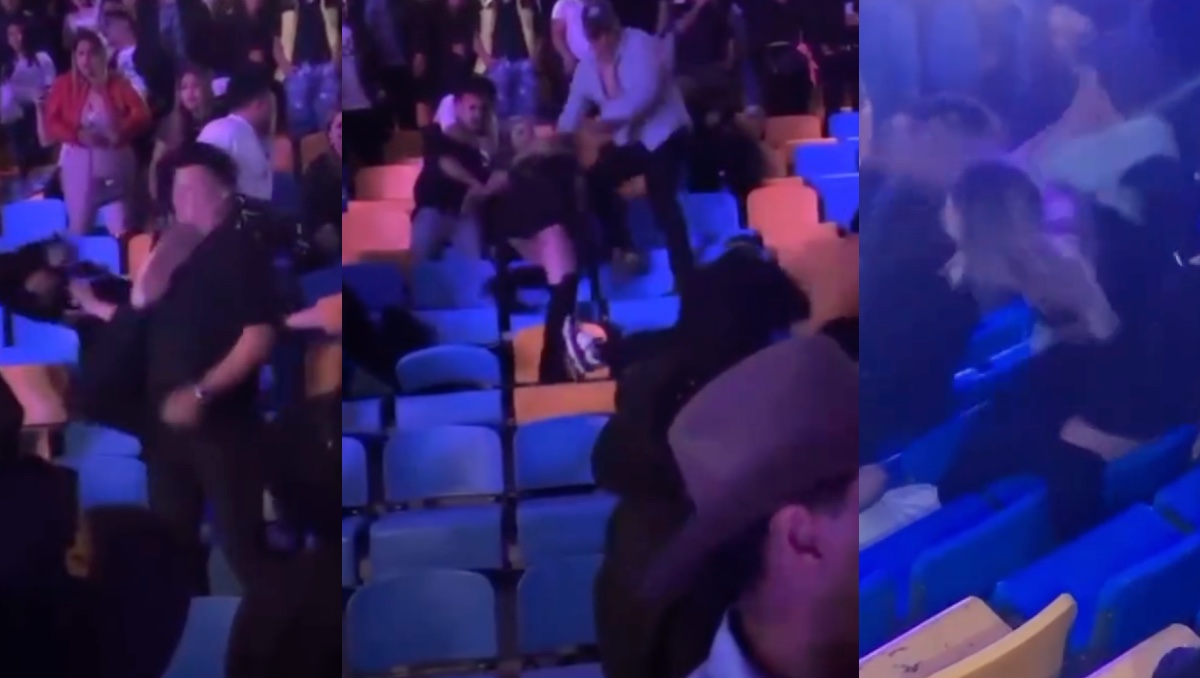 Pelea en concierto de Grupo Firme. | ESPECIAL