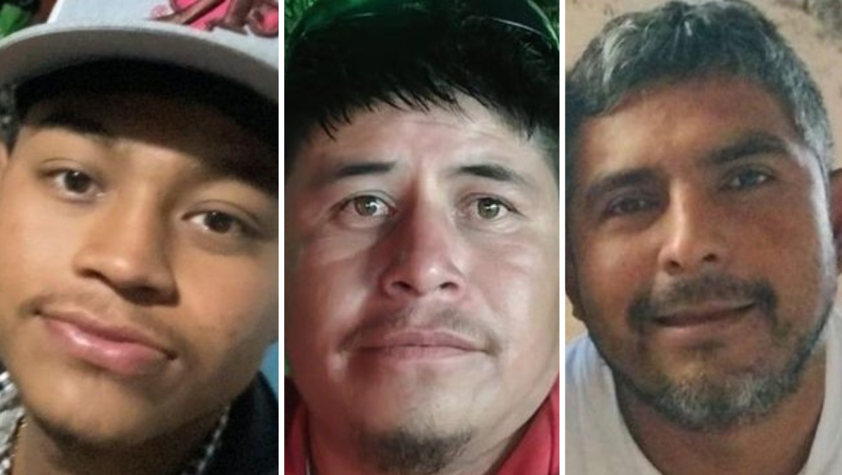 Ángel Pérez, Celso López y Said Olvera son tres de los trabajadores desaparecidos | Comisión de Búsqueda de Personas de SLP