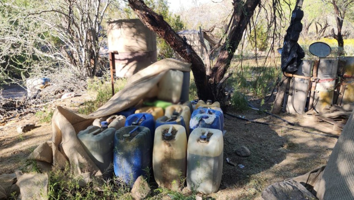 Aseguran un narcolaboratorio en Ensenada, Baja California. | Especial