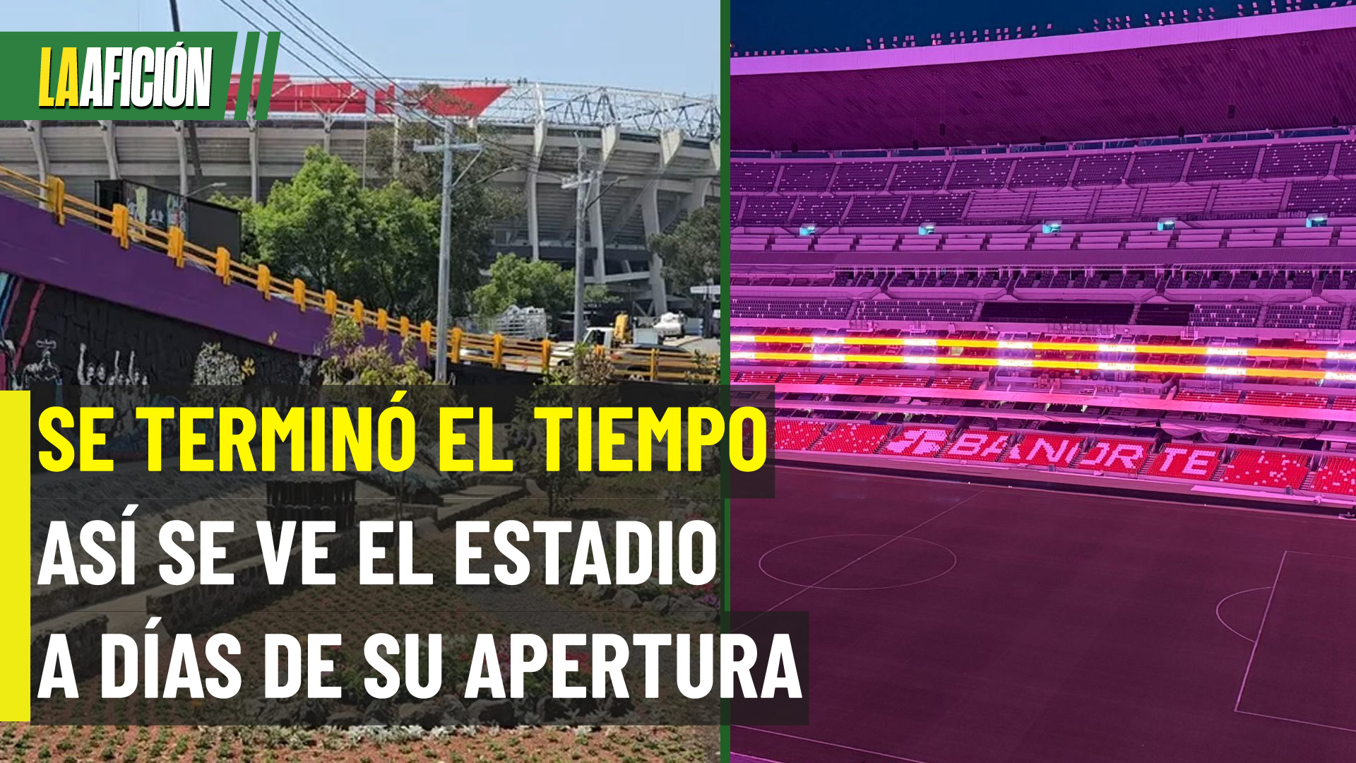 El Estadio Azteca afina los últimos detalles para el Mundial 2026