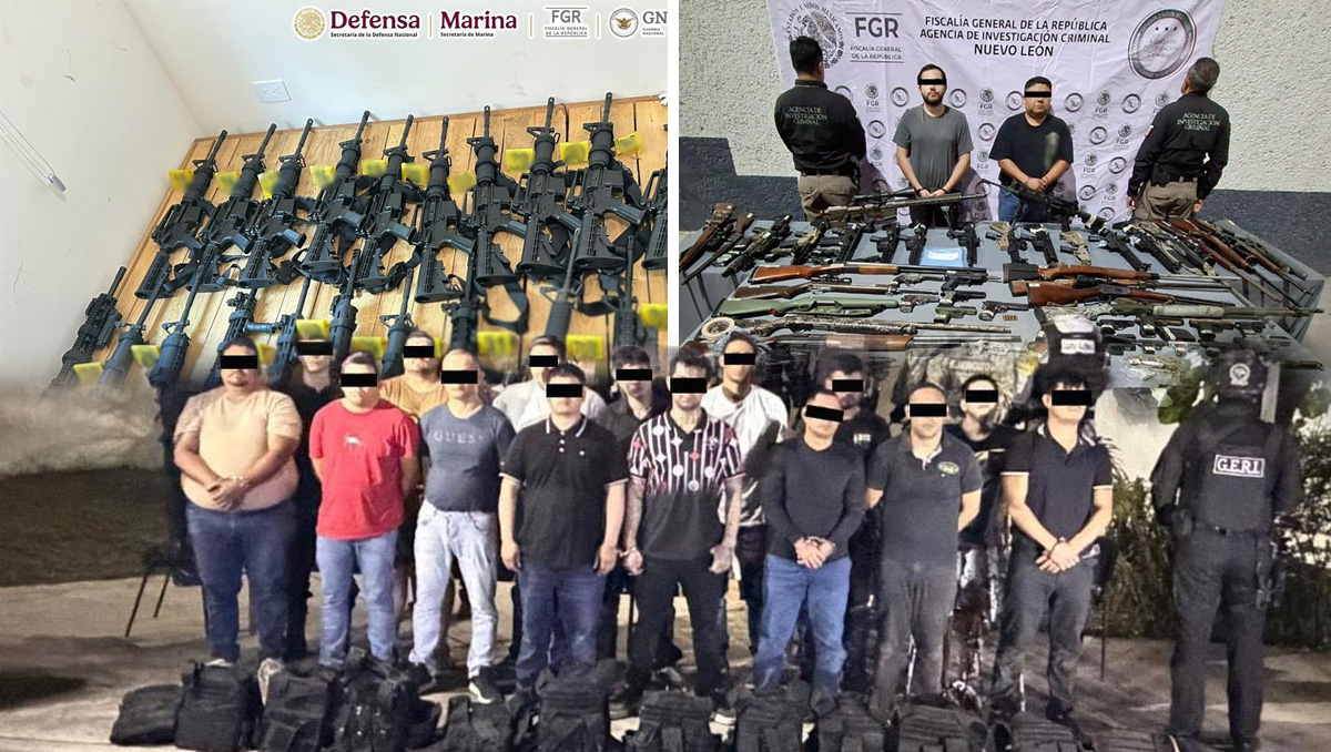 Desde la llegada de la presidenta Sheinbaum, el aseguramiento de armas provenientes de EU se duplicó. | Foto: SSPC