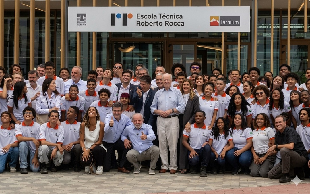 El presidente de Brasil, Luiz Inácio Lula da Silva; el CEO del Grupo Techint, Paolo Rocca y el CEO de Ternium, Máximo Vedoya, encabezaron la apertura.