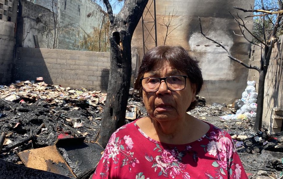 La señora Marina perdió 60 años de patrimonio en cuestión de minutos. | Édgar Plata