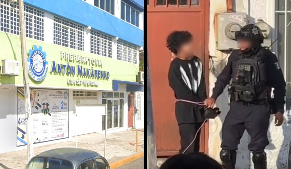 Un adolescente de aproximadamente 15 años fue detenido en el plantel Makarenko | Especial