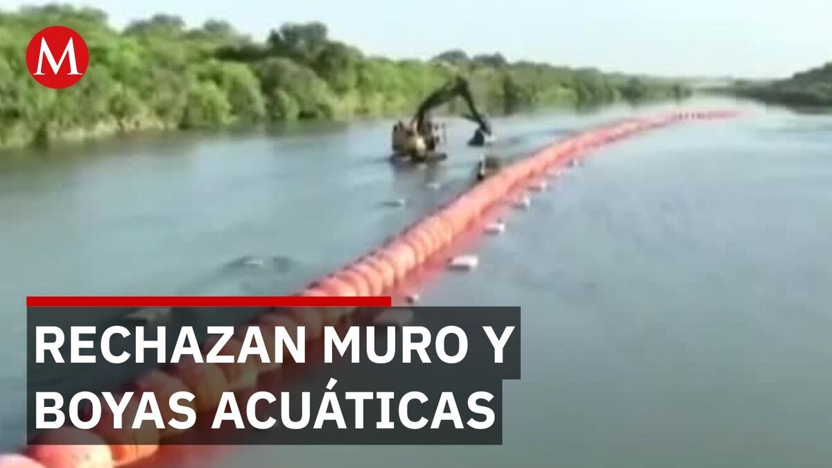 Alertan por riesgos ambientales y desastres tras nuevas boyas en el río Bravo