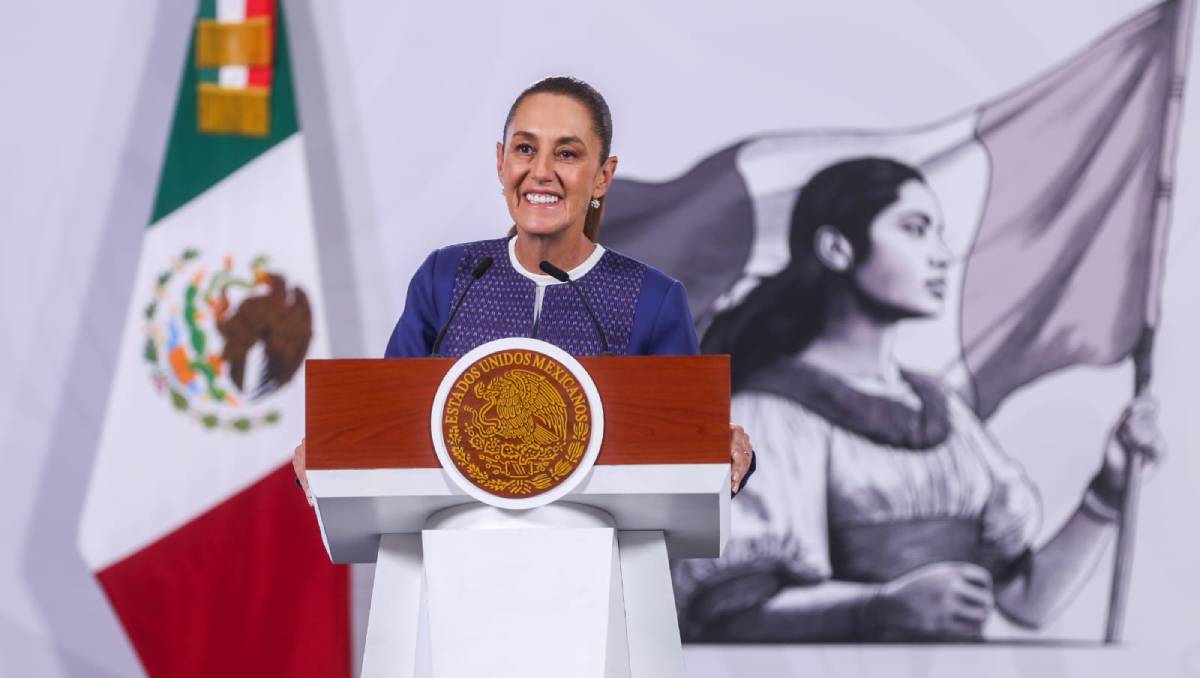 Claudia Sheinbaum en la Mañanera del Pueblo. Foto: Araceli López