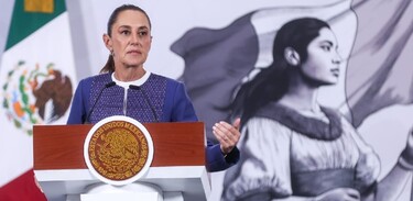 Conferencia del pueblo encabezada por la presidenta Claudia Sheinbaum.