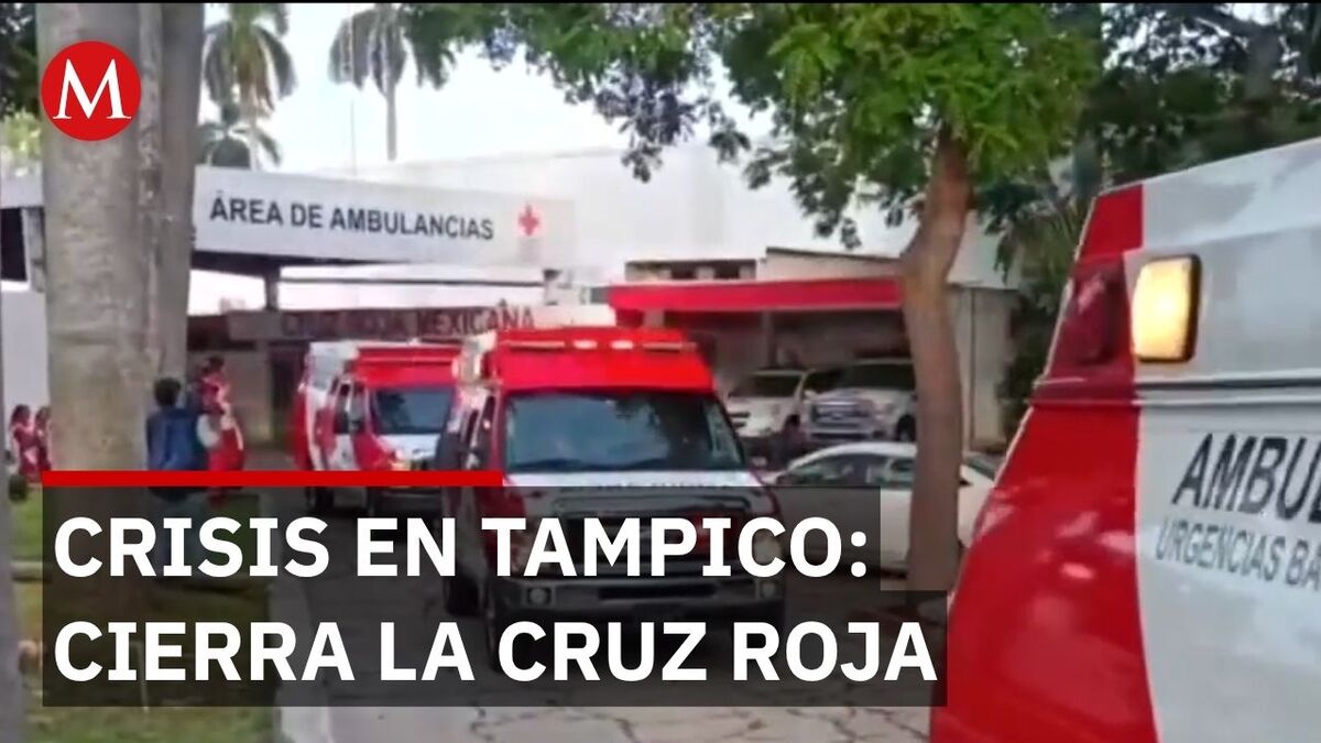 Cruz Roja Tampico suspende servicios por crisis; solo quedan 5 ambulancias