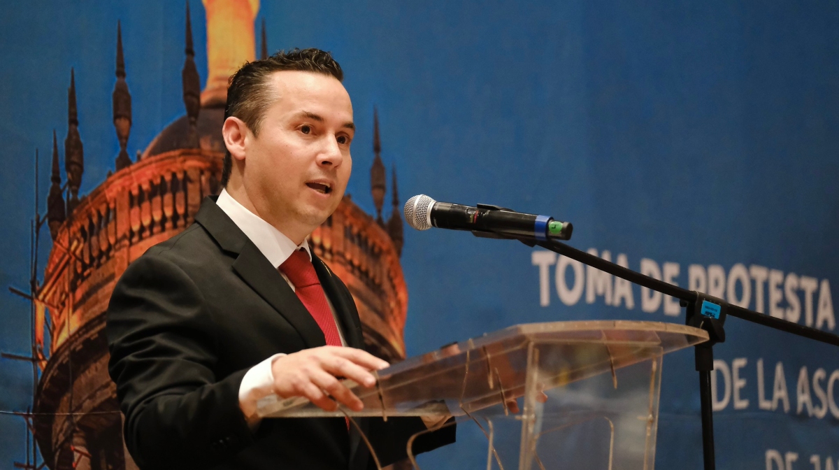 Mark Christianson Figueroa tomó protesta como presidente del consejo directivo de hoteles en Jalisco (Foto: Cortesía)