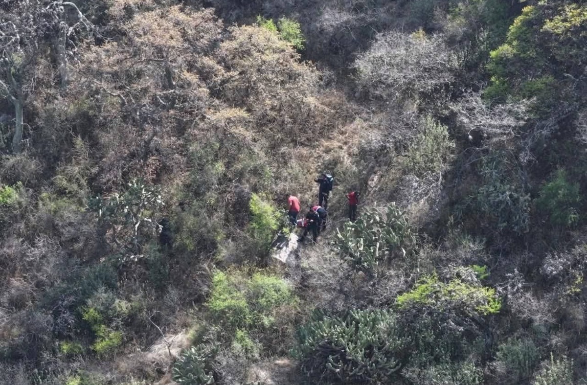 Adulto mayor cae al fondo de un peñasco en Tula. (Cortesía)