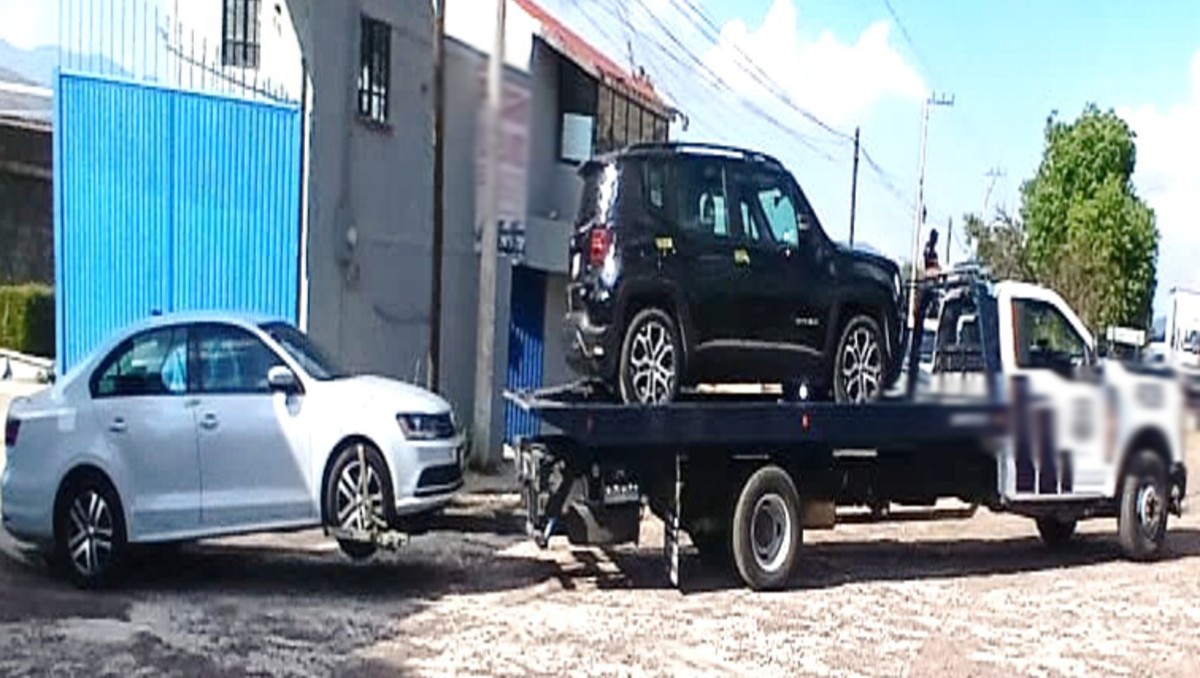 Autoridades aseguraron 7 vehículos robados tras cateo en Hidalgo. | Especial
