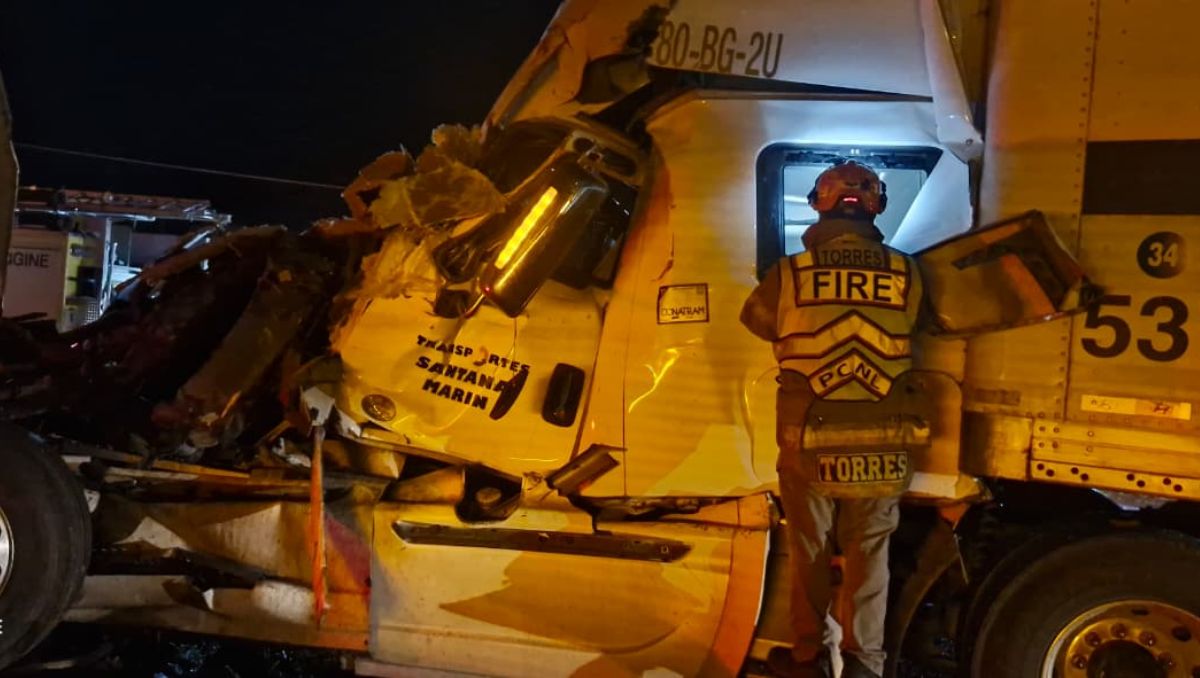 La otra conductora del vehículo de carga no presentó lesiones de gravedad | Especial