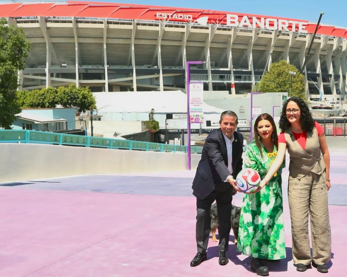 Destacan las acciones de recuperación de la barda perimetral del Estadio Azteca