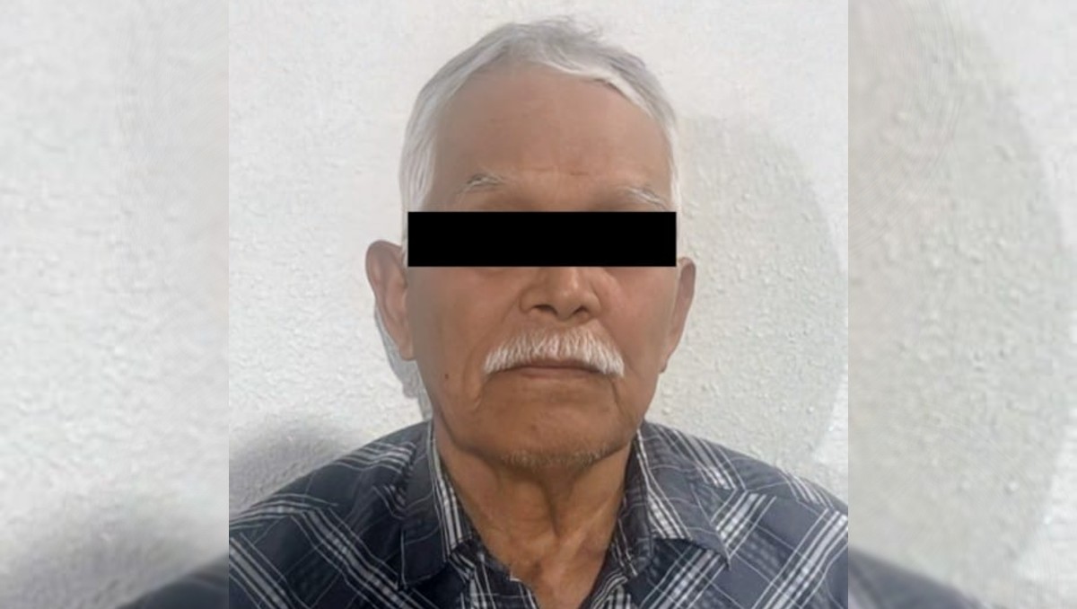 El detenido fue identificado como Raymundo "N", de 80 años de edad. Foto: Especial