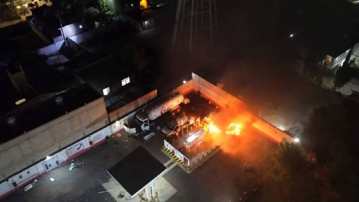 La explosión se registró en el Centro de Carburación “Energético Chalco”. Foto: (Especial)