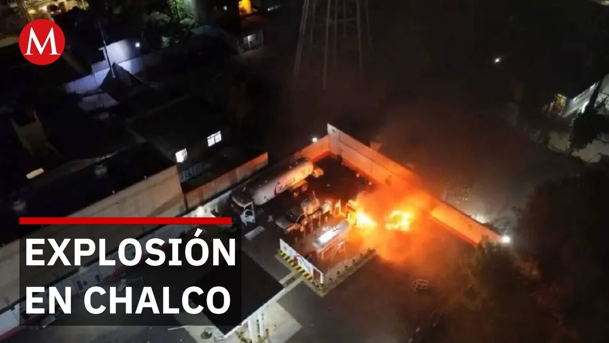 Explota estación de gas LP; reportan un lesionado en Chalco, Edomex