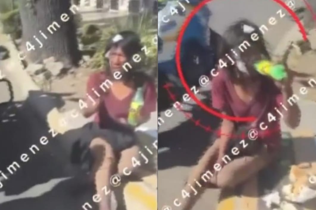 La mujer fue captada en la colonia Roma.