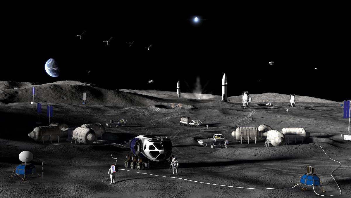 La NASA busca crear una presencia humana sustentable en la Luna. Imagen ilustrativa: (NASA)