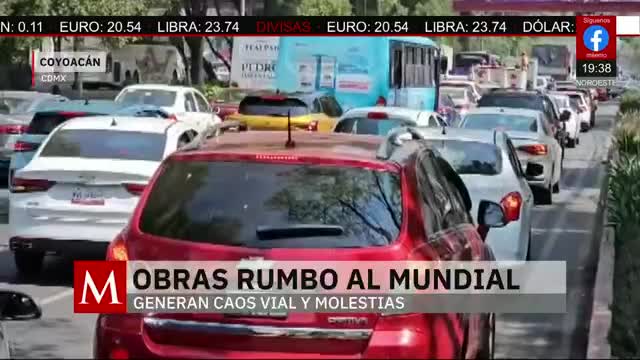 Obras del mundial 2026 generan afectaciones viales en la CdMx | Elisa Alanís, 25 de marzo de 2026