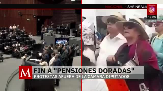 Fin a pensiones doradas provoca protestas en la Cámara de Diputados | Jaime Núñez, 25 de marzo 2026