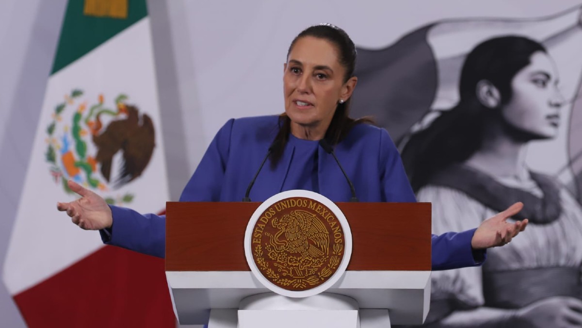 La Presidenta calificó como "muy doloroso" el feminicidio de dos maestras en Michoacán. | Foto: Javier Ríos