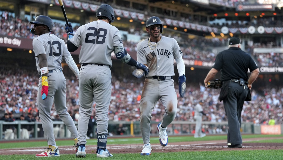 Yankees aplastan a Giants en el Opening Day de la MLB 2026 (AFP)
