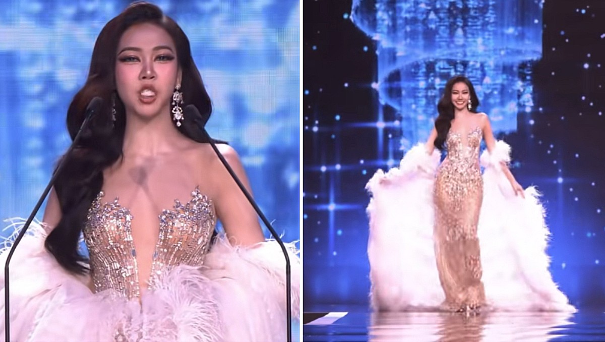 Concursante de Miss Grand Tailandia pierde las carillas en plena pasarela |RS