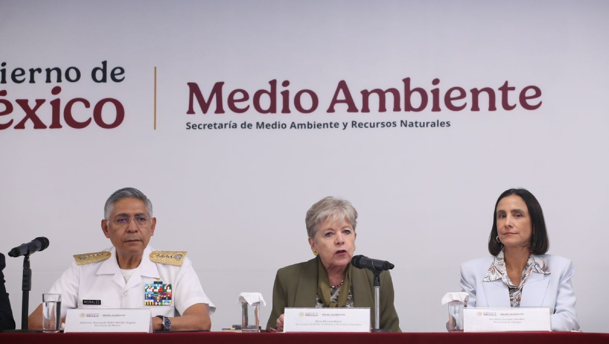 Conferencia de prensa sobre el derrame de de hidrocarburos en playas del golfo de México.|  Foto: Ariana Pérez