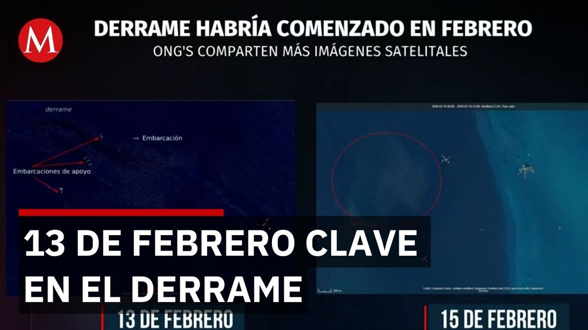 Derrame en el Golfo de México habría iniciado el 13 de febrero