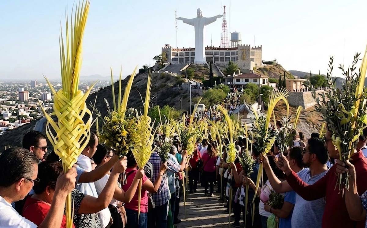 Domingo de ramos en Torreón. | Foto: Generada con IA