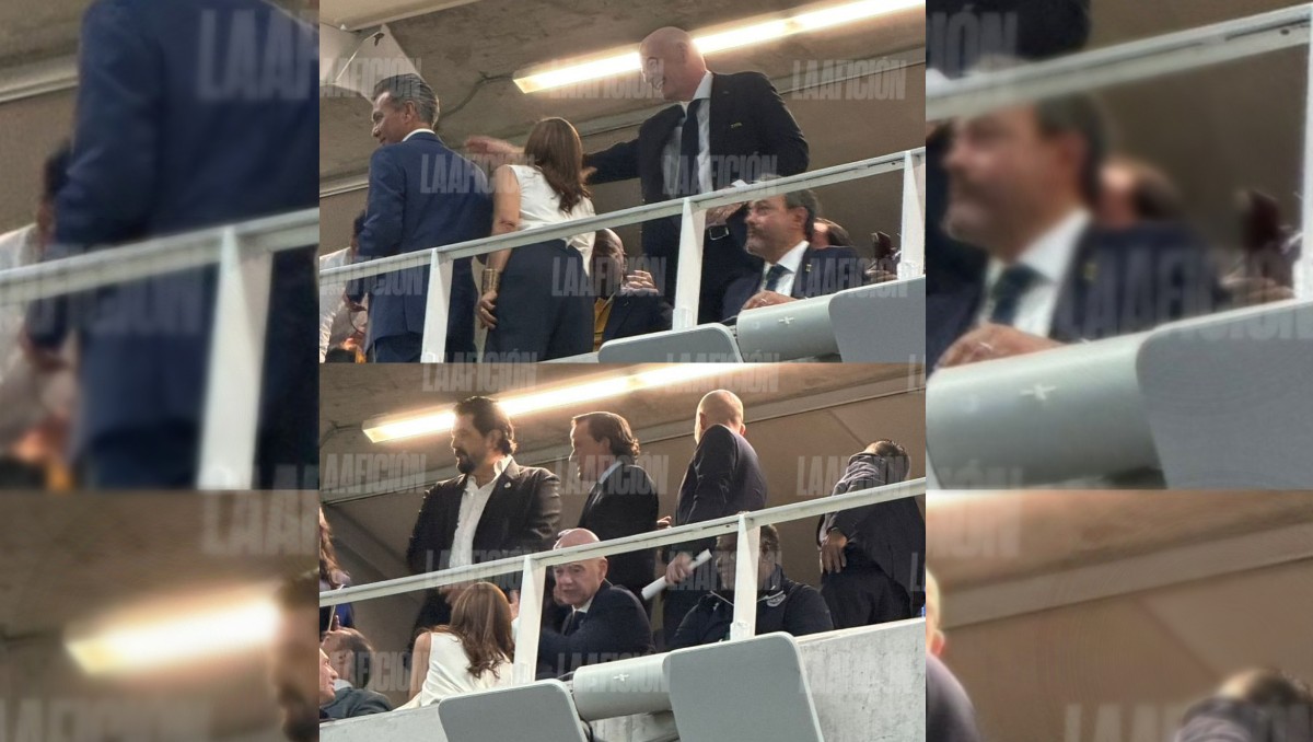 Gianni Infantino estuvo acompañado de Amaury Vergara y Mikel Arriola. (Alberto Ávalos)