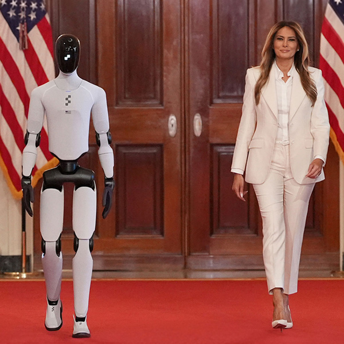 Melania Trump presenta un robot humanoide en la Casa Blanca y plantea un futuro donde la inteligencia artificial también eduque a los niños | The New