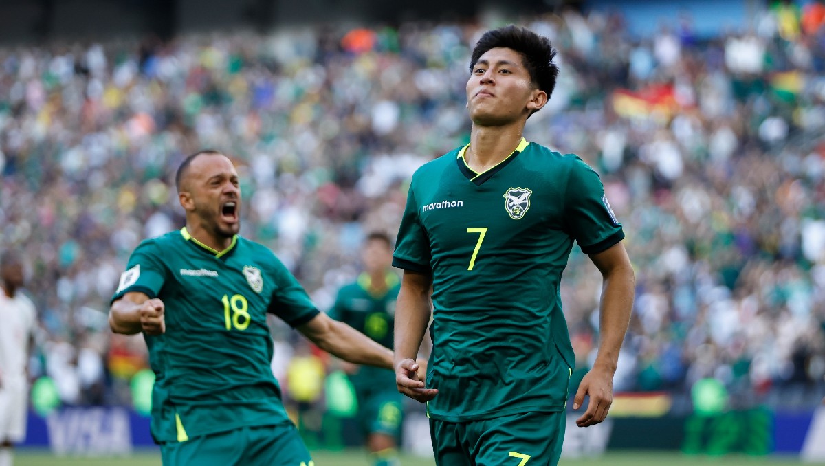 Miguel Terceros marcó en la victoria de Bolivia sobre Surinam en el Repechaje del Mundial (Jorge López)